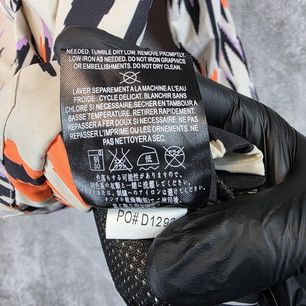 Volcom Jacket Womens Medium Multi Enemy Lines Hoo… - image 8